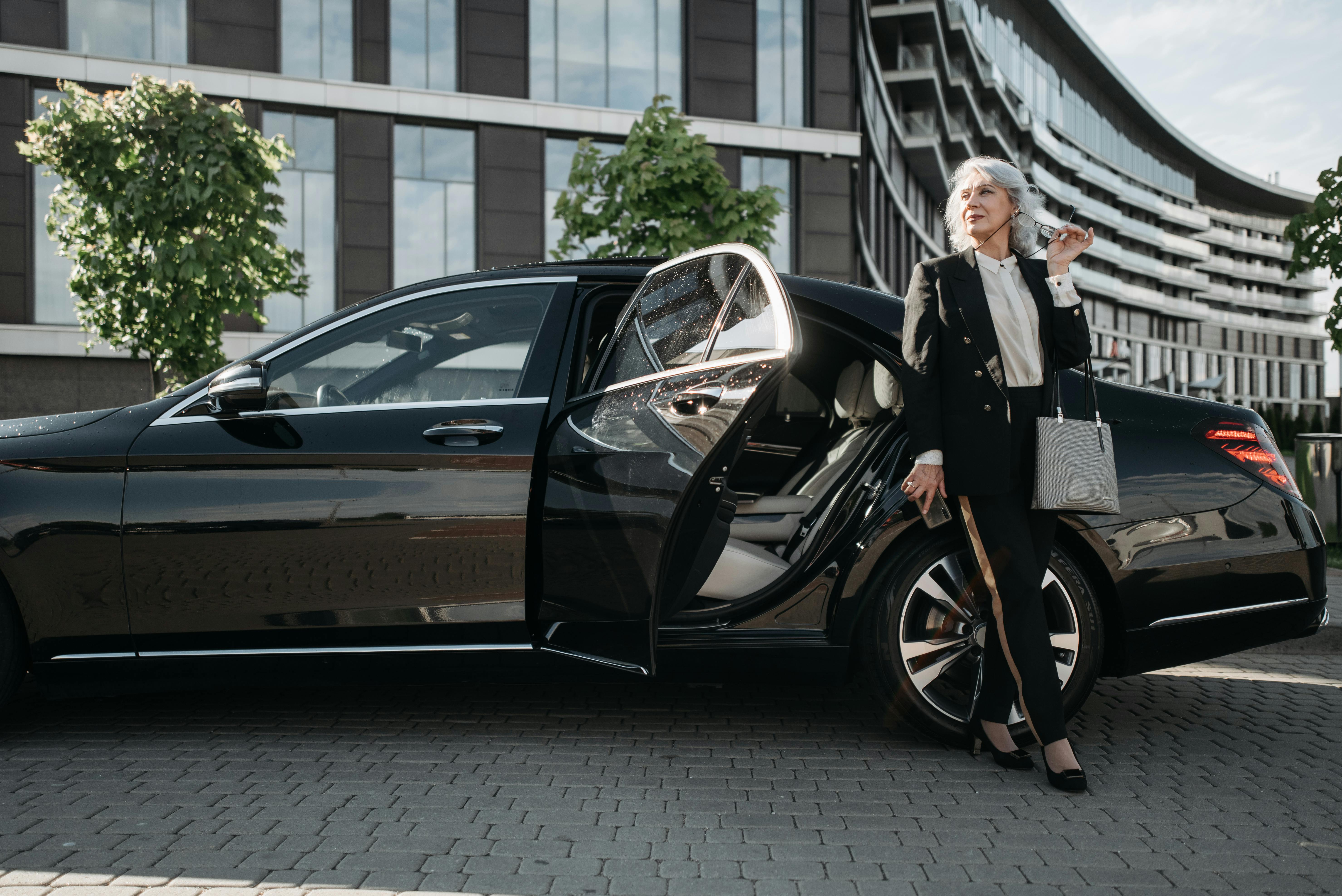 Executive black car